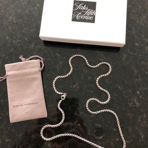 DAVID YURMAN 26 inch Medium Box Chain Necklace 💥